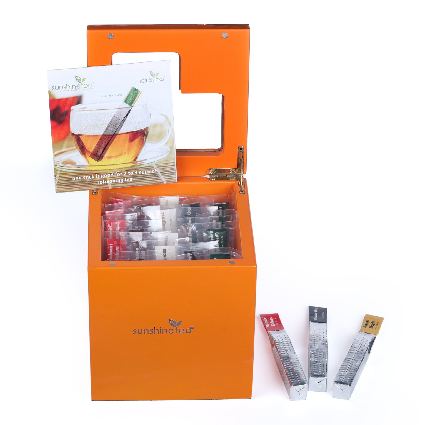 DESIGNER GIFT BOX OF 25 STICKS ( COLOUR: SAFFRON )