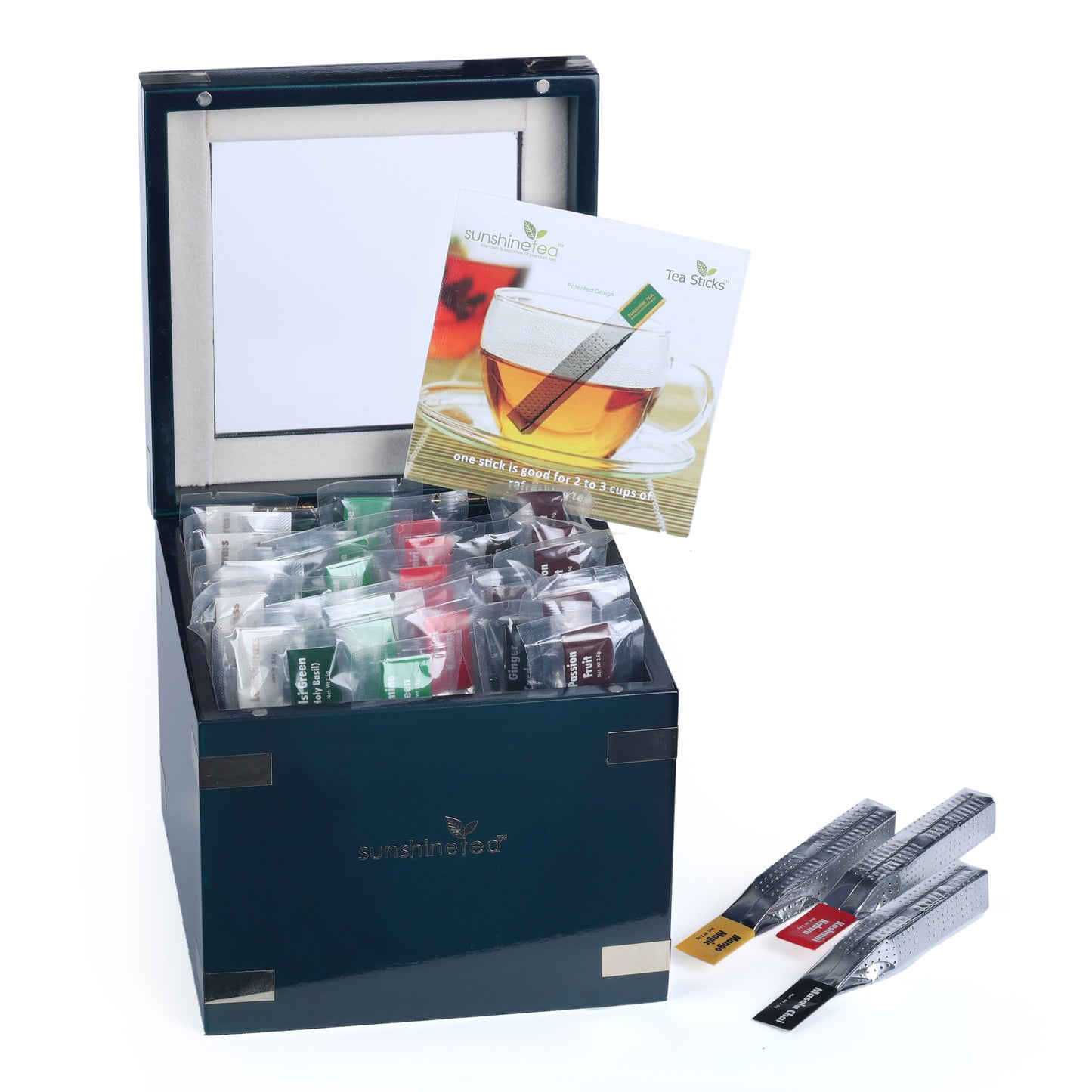 DESIGNER GIFT BOX OF 36 STICKS ( COLOUR: BOTTLE GREEN )